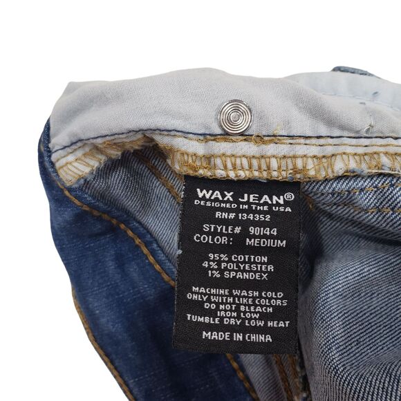 Wax Micro Jorts sz S Women Hean Shorts Min8 Destructed Frayed Raw Hem Y2K 90s - Picture 6 of 8